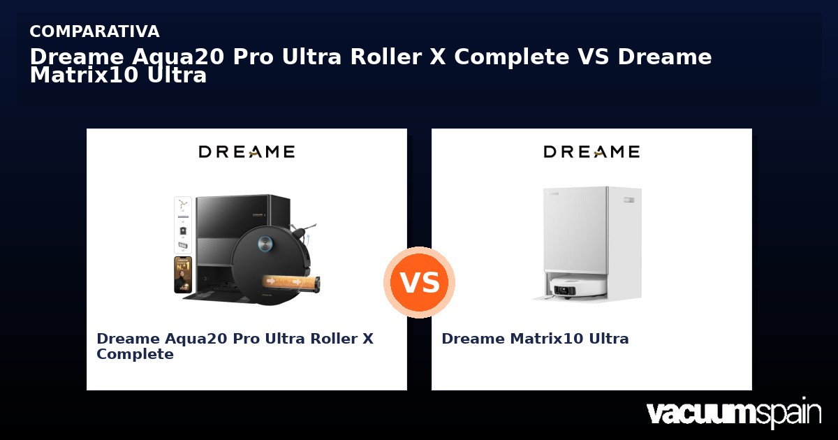 Dreame Aqua20 Pro Ultra Roller X Complete vs Dreame Matrix10 Ultra ...
